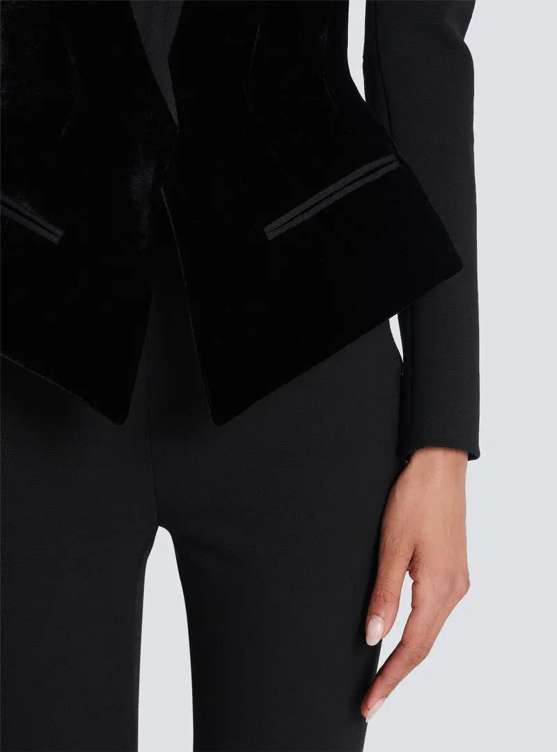 Slim-fitting Bustier Jacket in Black