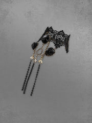 Vintage Lace Rose Chains Finger Ring Bracelet