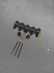 Vintage Lace Rose Chains Finger Ring Bracelet