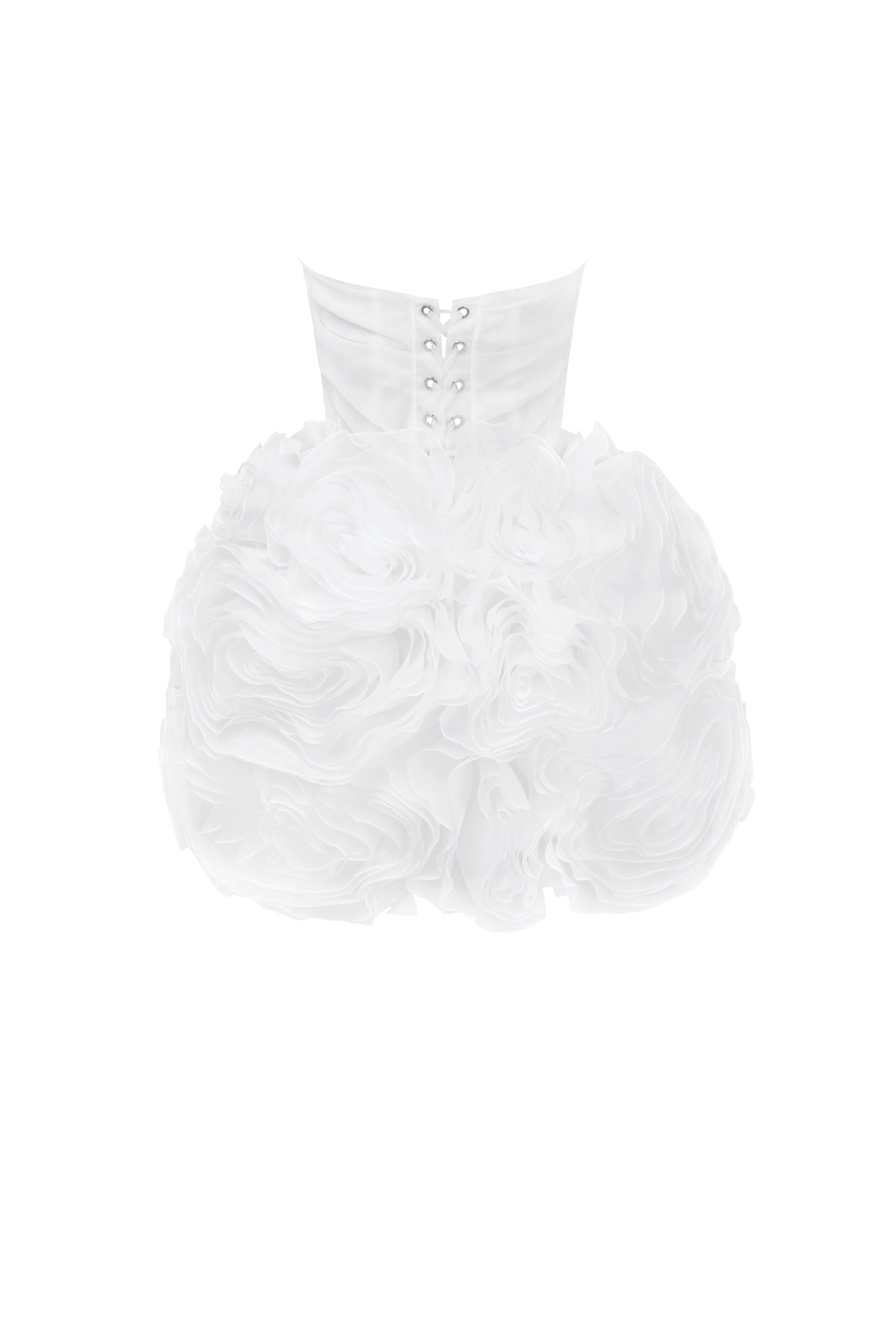 Organza White Mini Dress