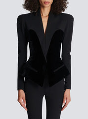 Slim-fitting Bustier Jacket in Black