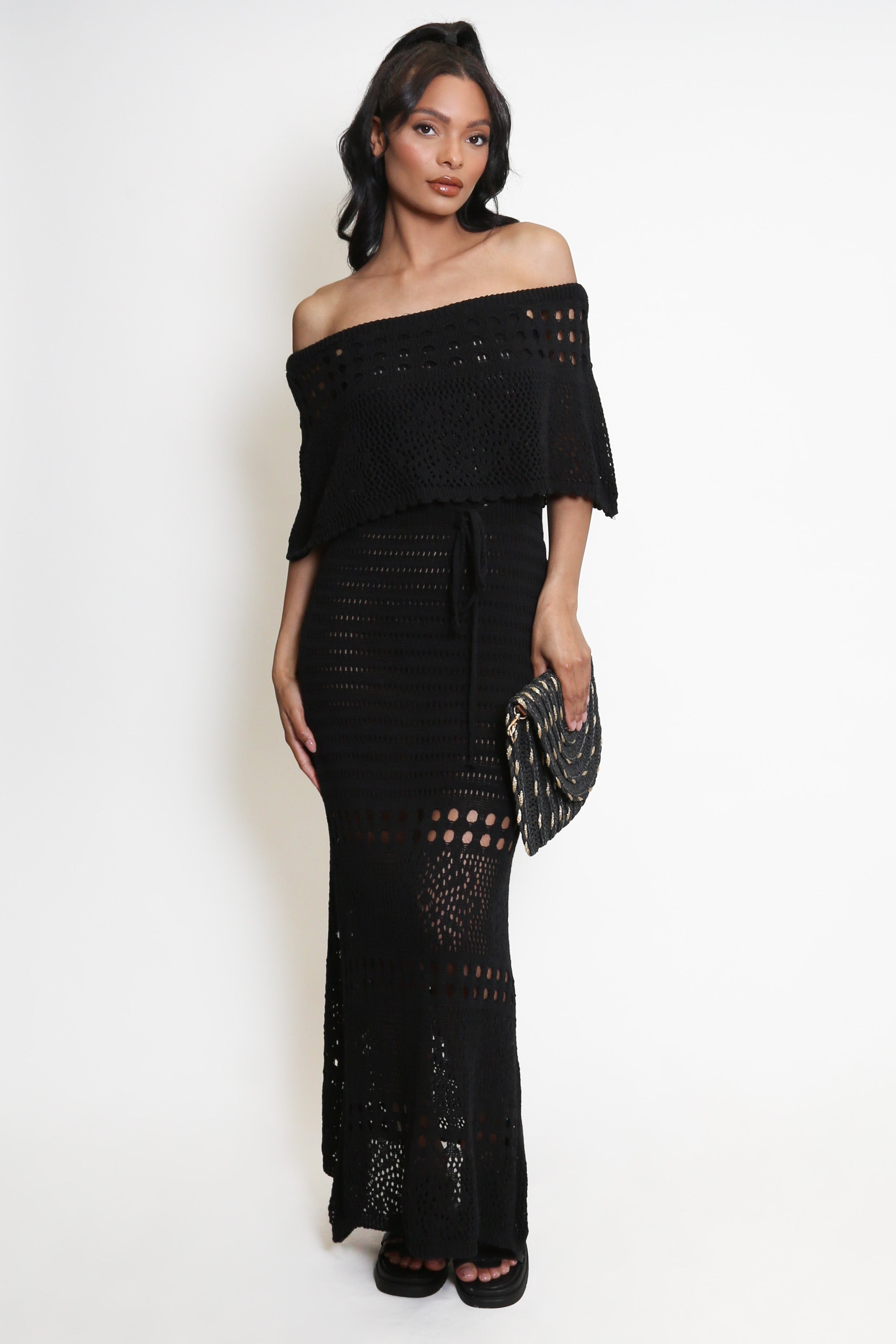 Overlay Bandeau Maxi Dress
