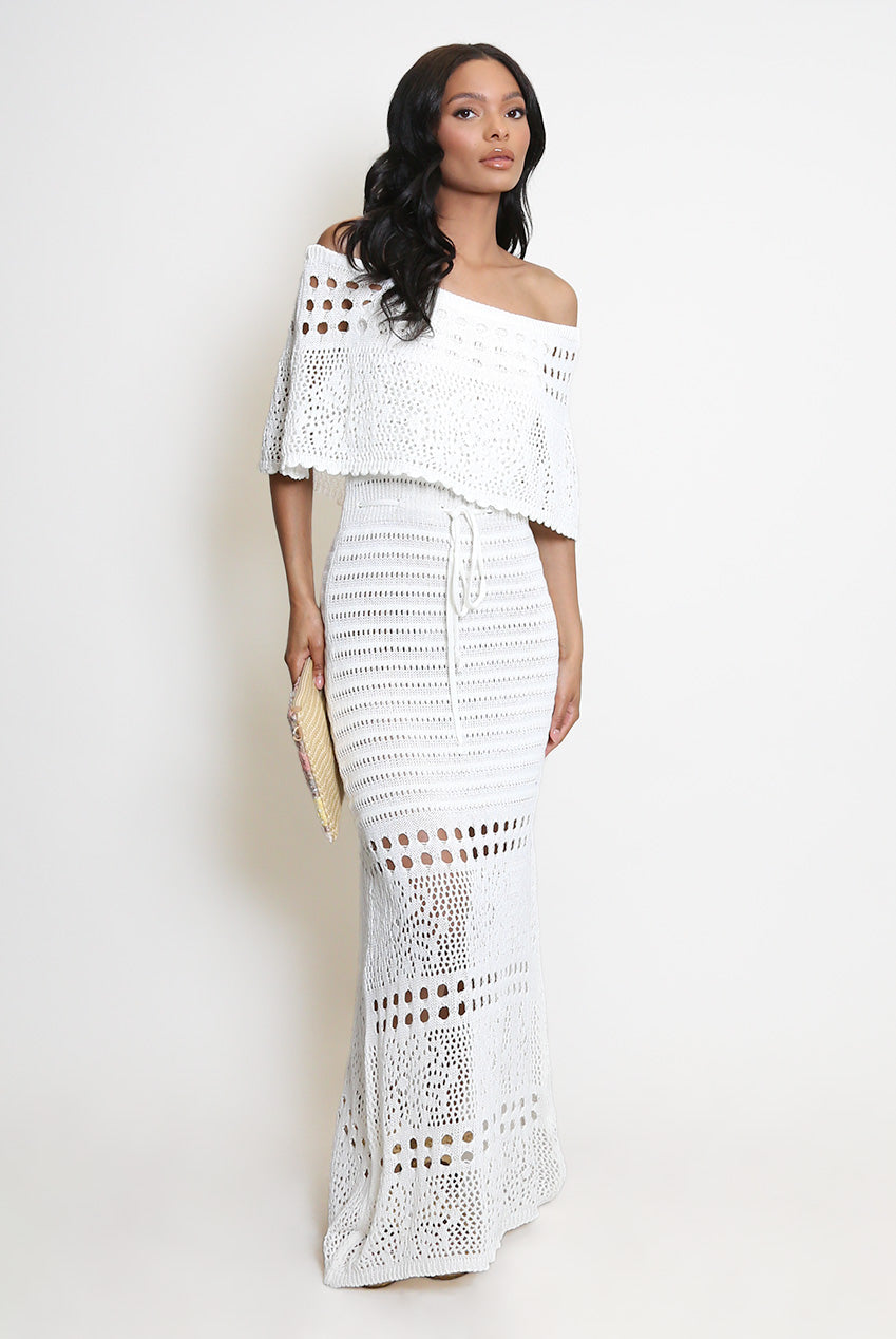 Overlay Bandeau Maxi Dress