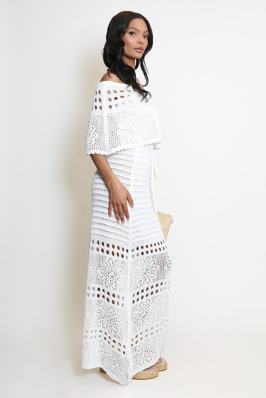 Overlay Bandeau Maxi Dress