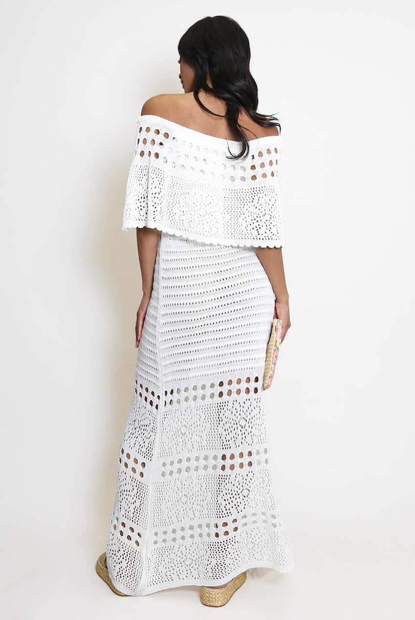 Overlay Bandeau Maxi Dress