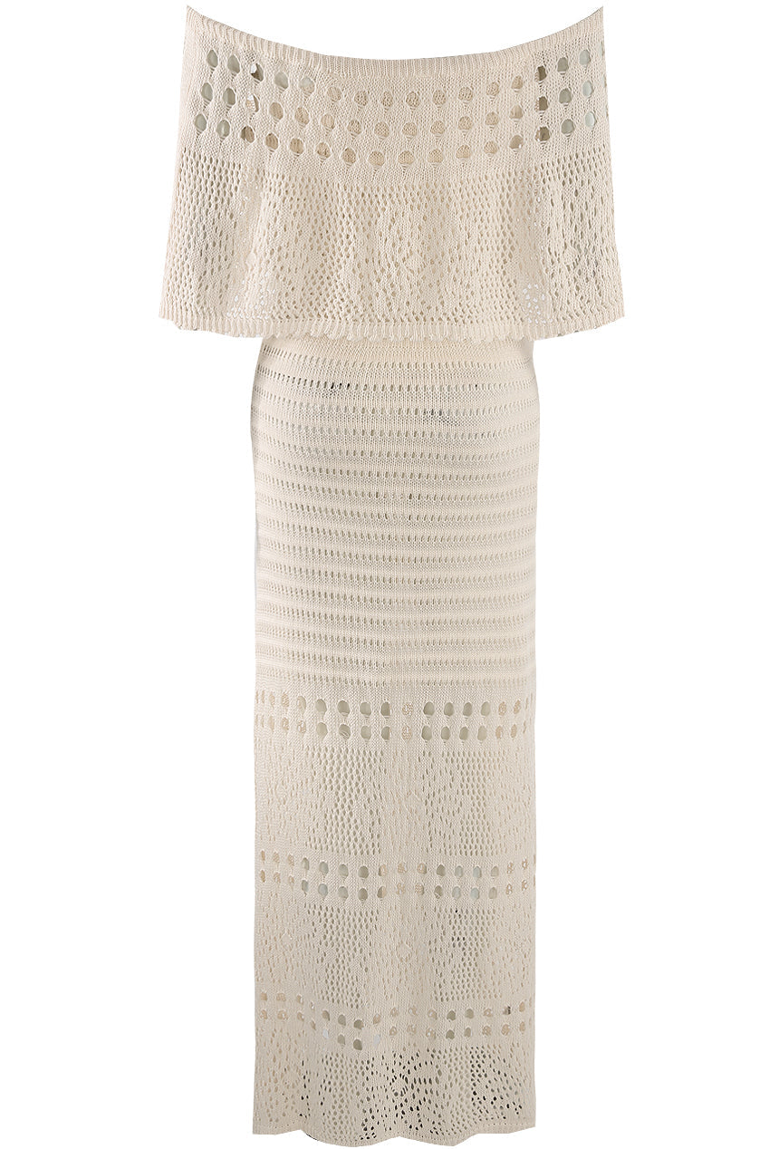 Overlay Bandeau Maxi Dress