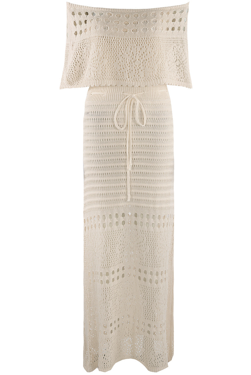Overlay Bandeau Maxi Dress