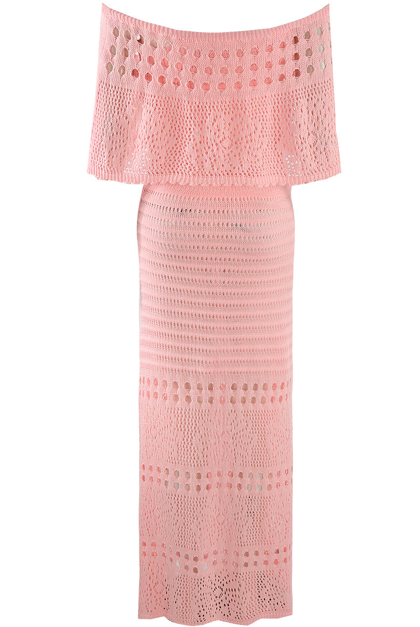 Overlay Bandeau Maxi Dress