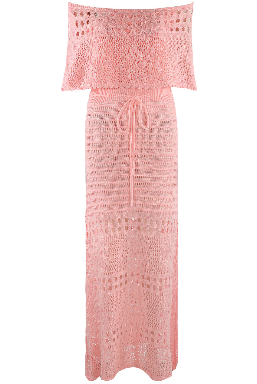 Overlay Bandeau Maxi Dress