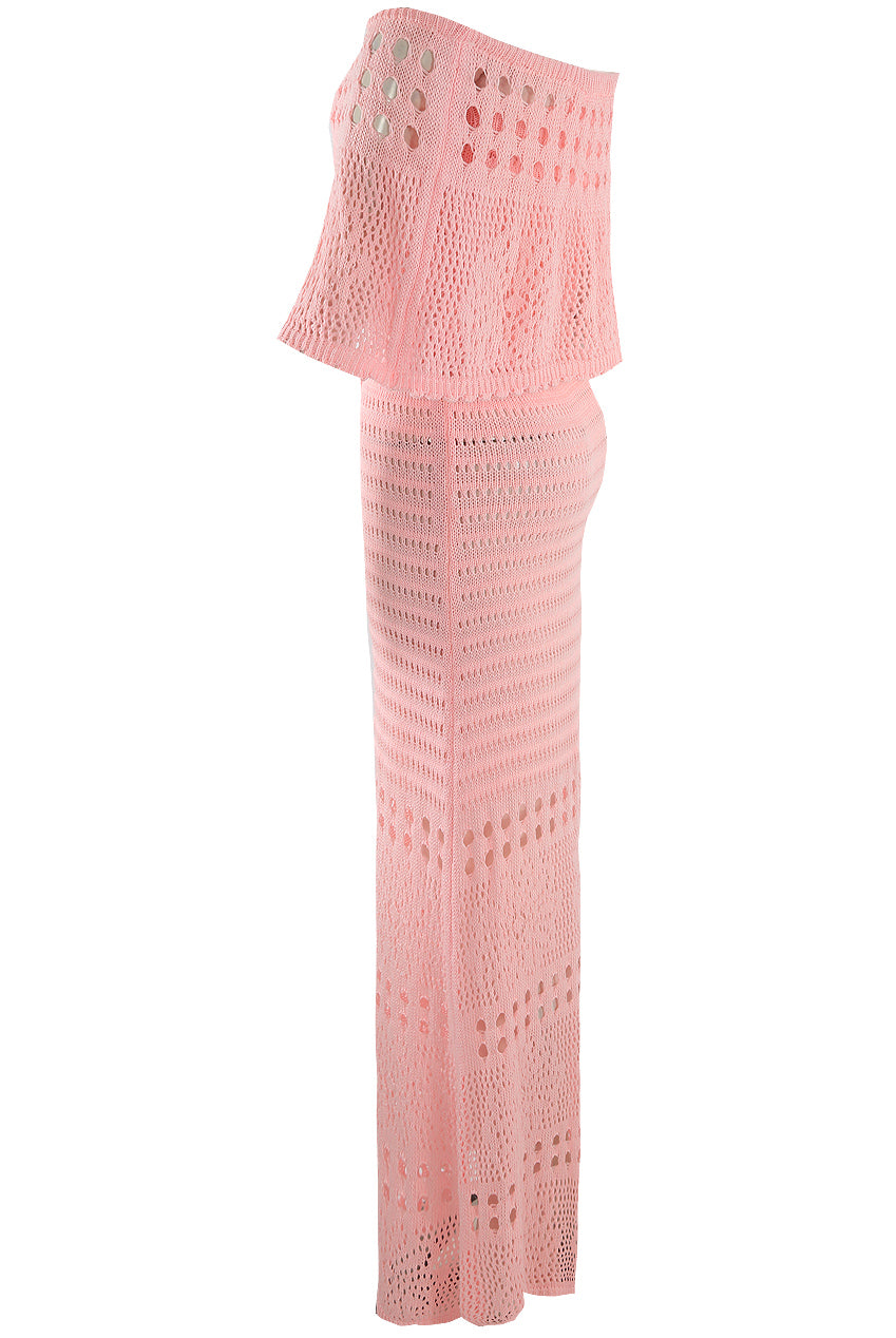 Overlay Bandeau Maxi Dress
