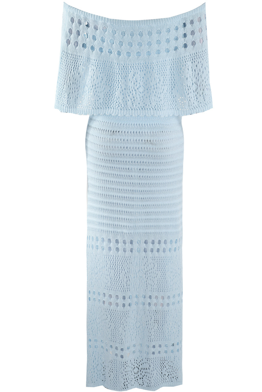 Overlay Bandeau Maxi Dress