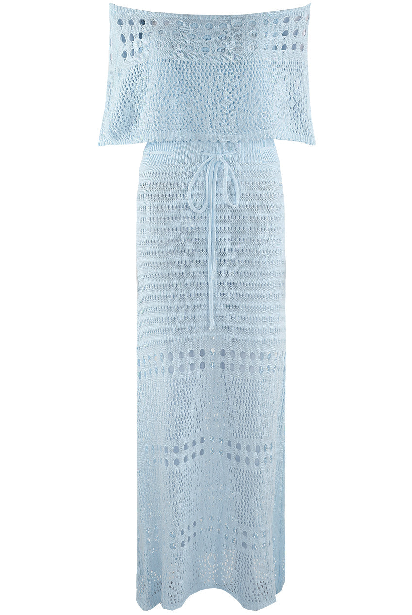 Overlay Bandeau Maxi Dress