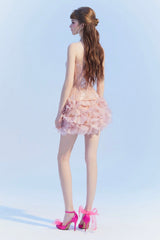 Corset Mini Dress In Pink