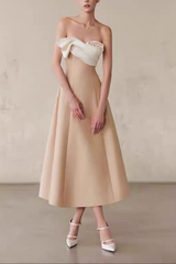 3D Floral Color-Block Dress