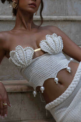 Shell Knitted Dress Set