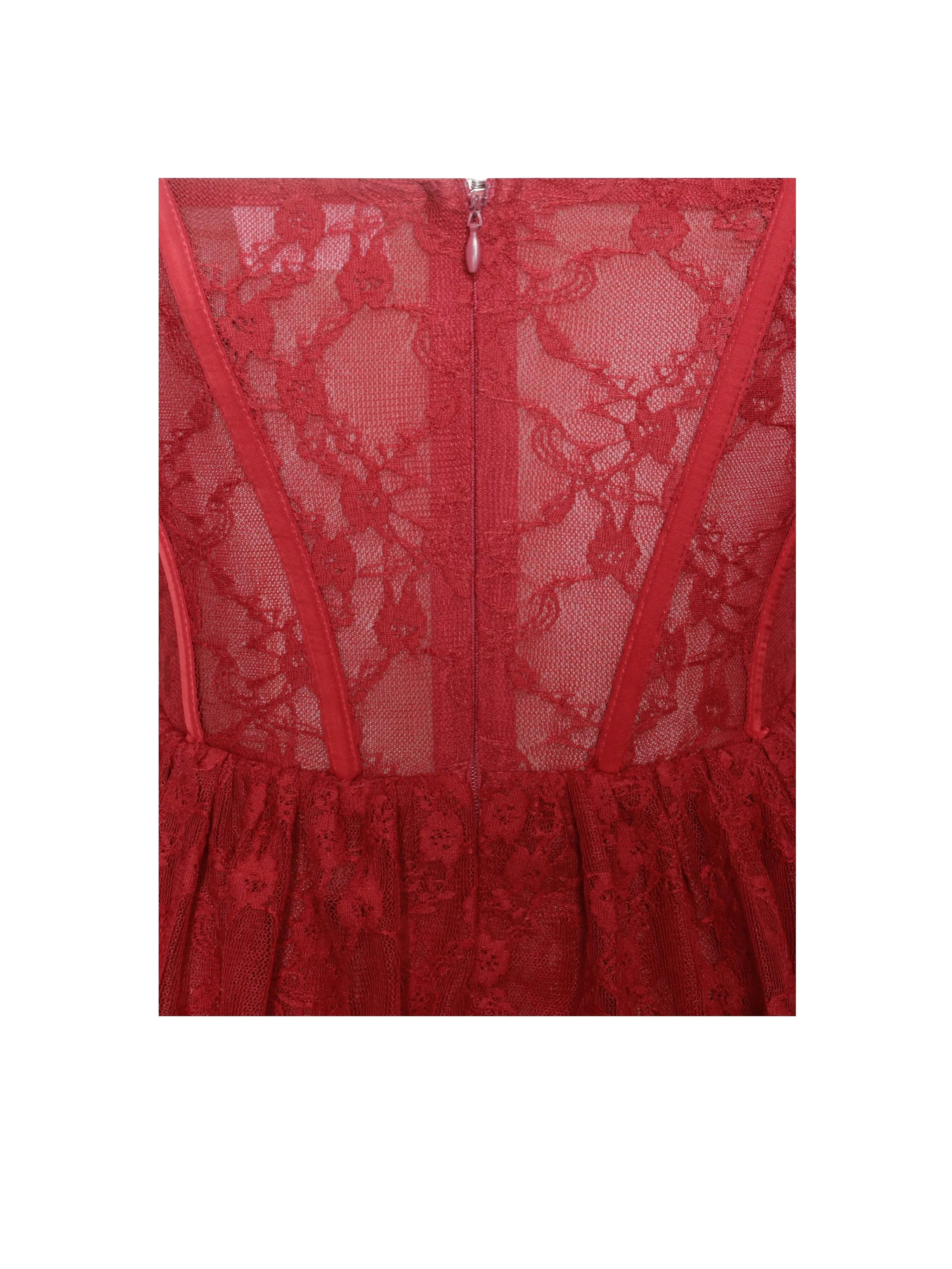 Lace Corset Maxi Dress