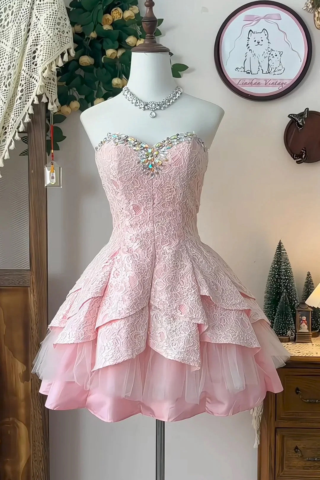 Pink Mini Dress