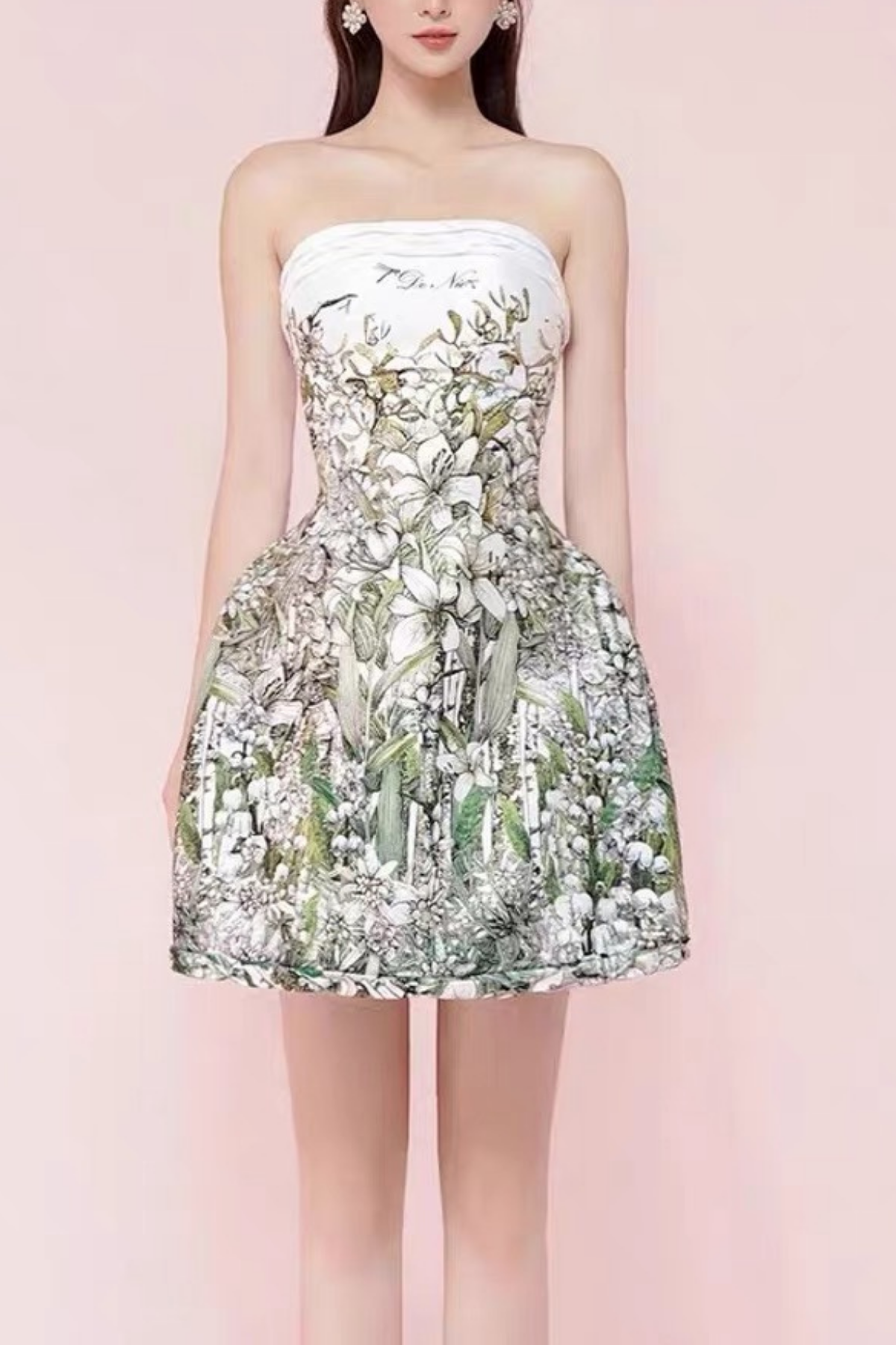Floral Print A-Line Mini Dress