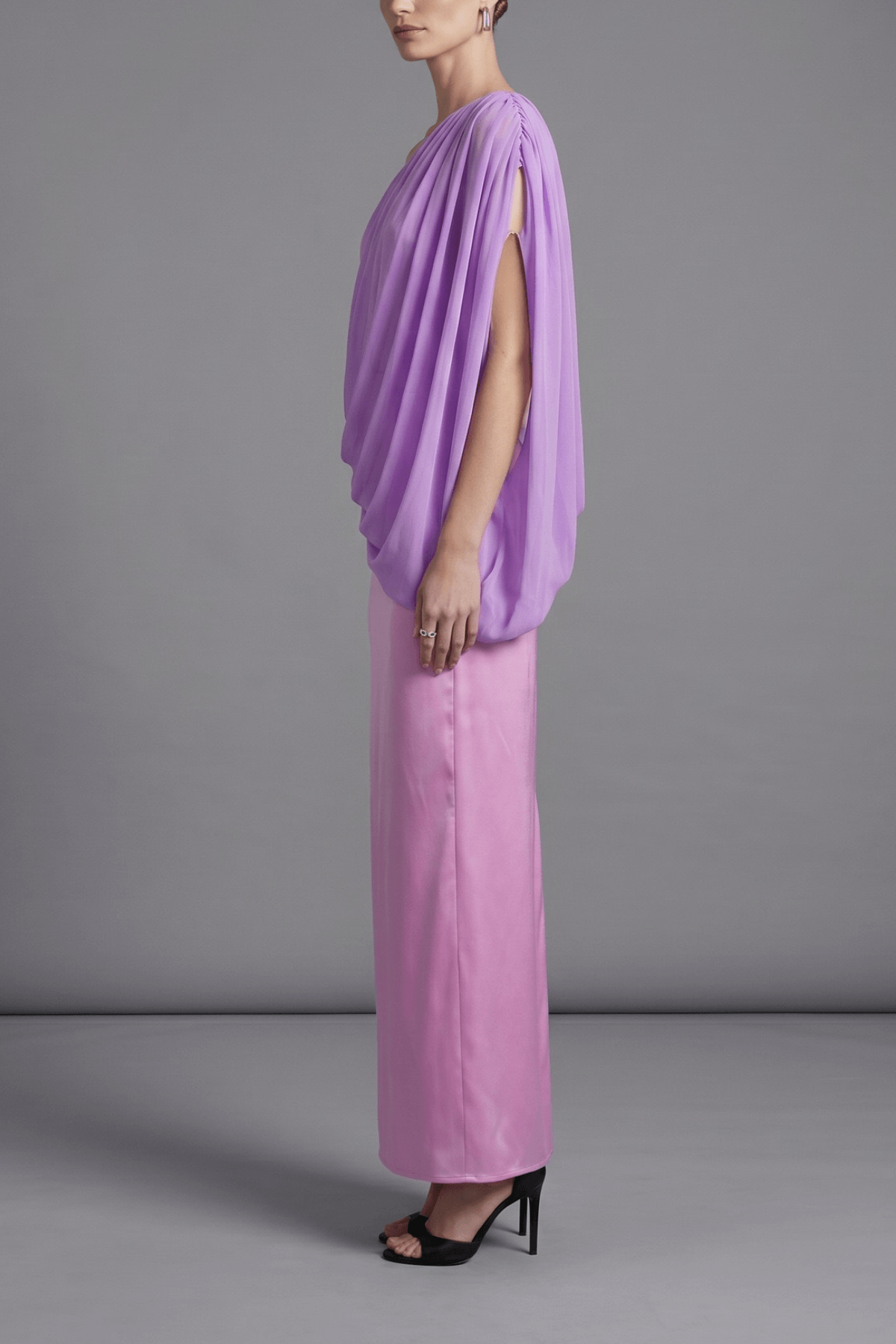 One Shoulder Ruched Dress