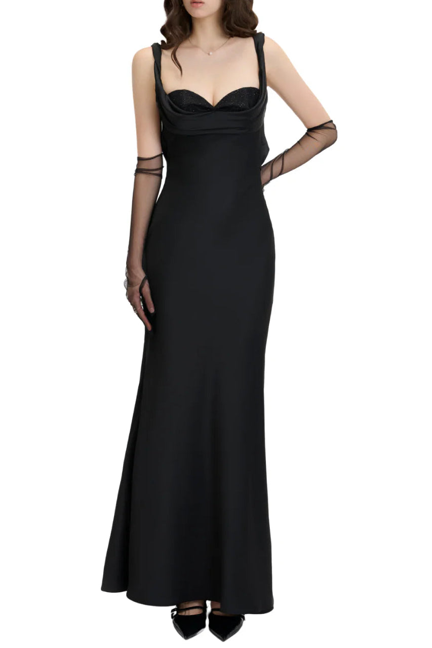 Corset Bodycon Maxi Dress in White