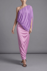One Shoulder Ruched Dress