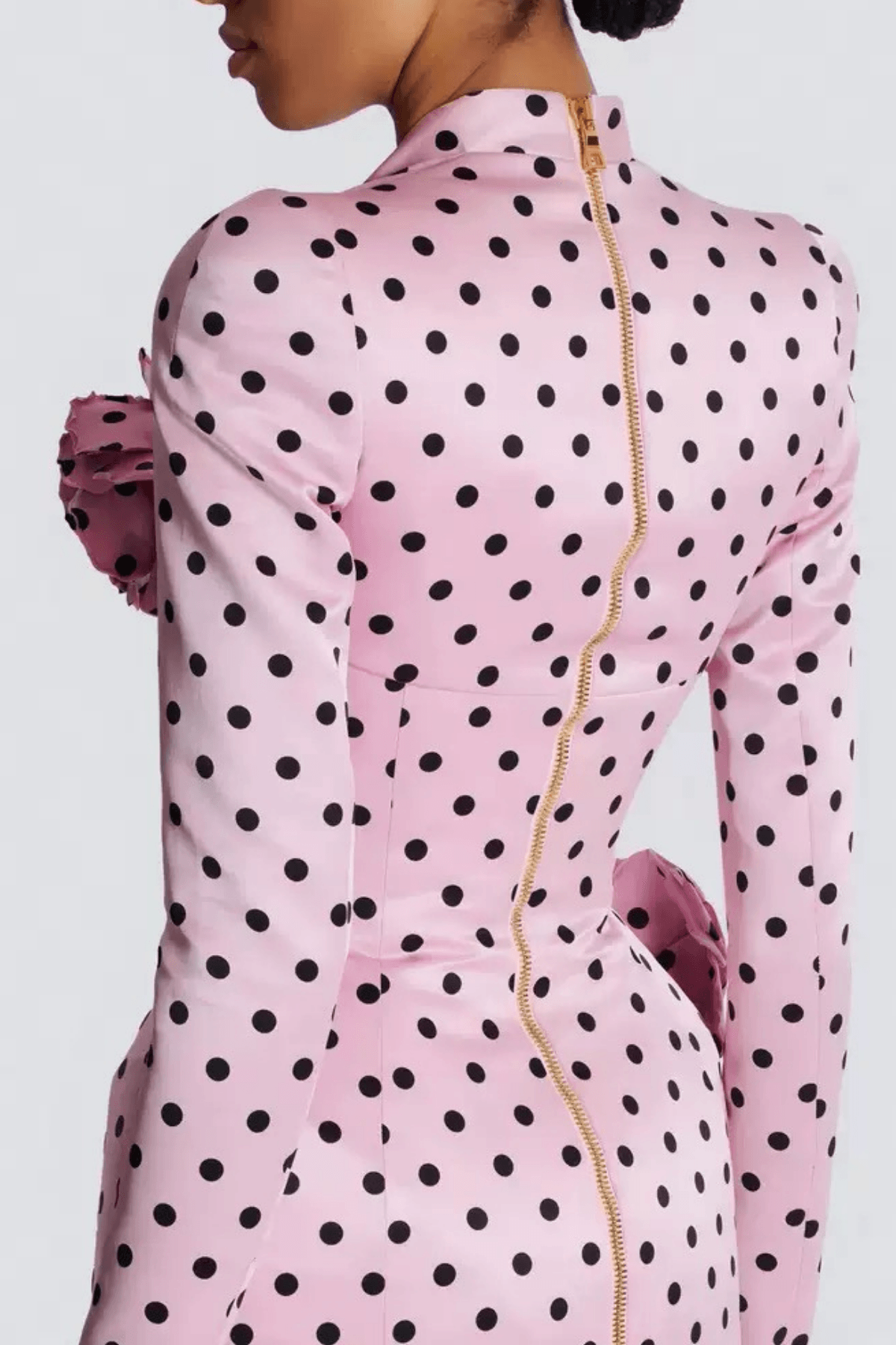 Pink Satin Mini Dress
