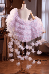 Fairy 3D Flower Crystal Cape Shawl