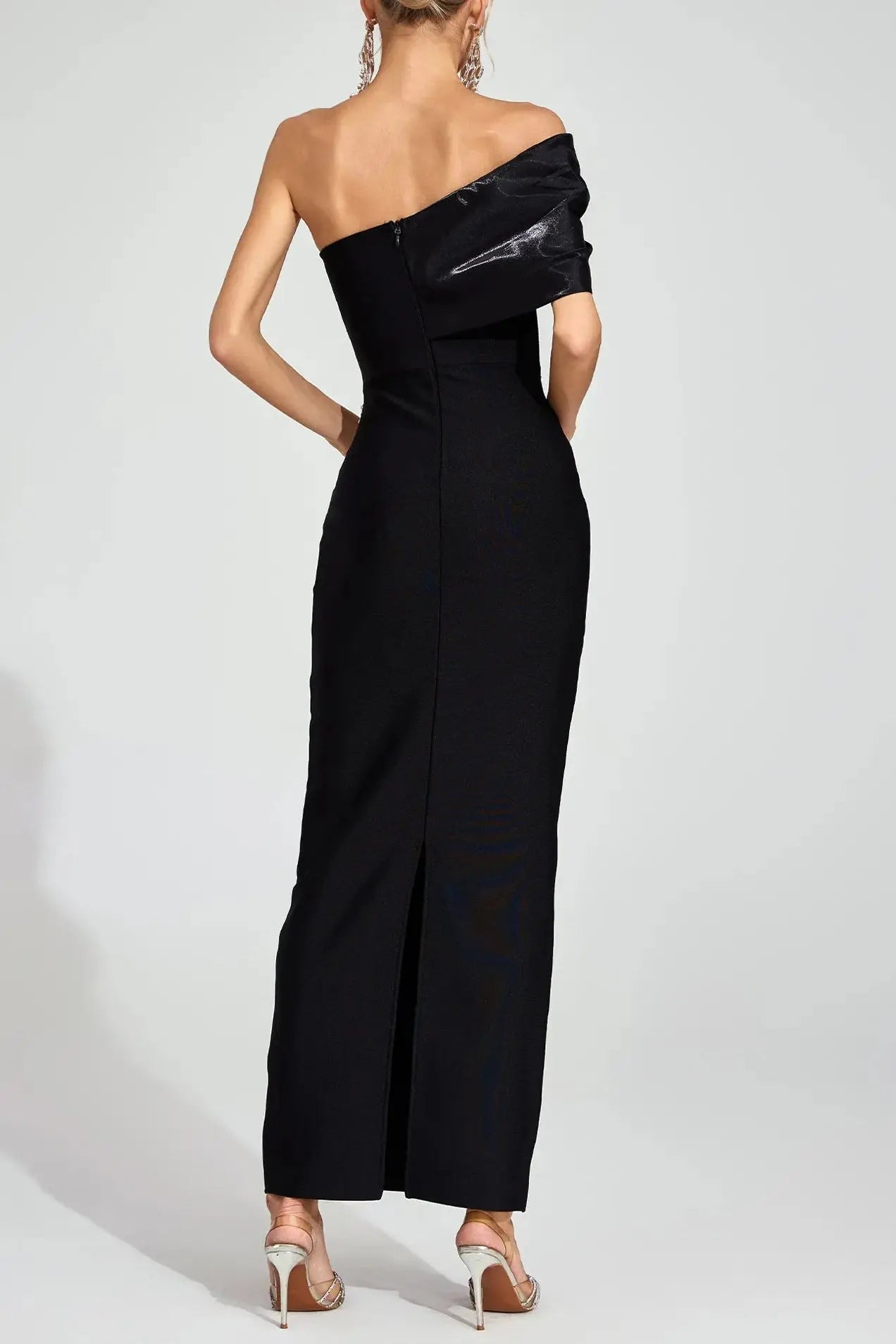 Black Diamond Bandage Maxi Dress