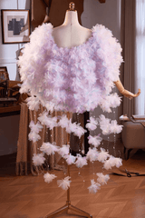 Fairy 3D Flower Crystal Cape Shawl