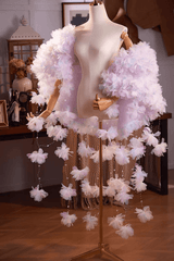 Fairy 3D Flower Crystal Cape Shawl
