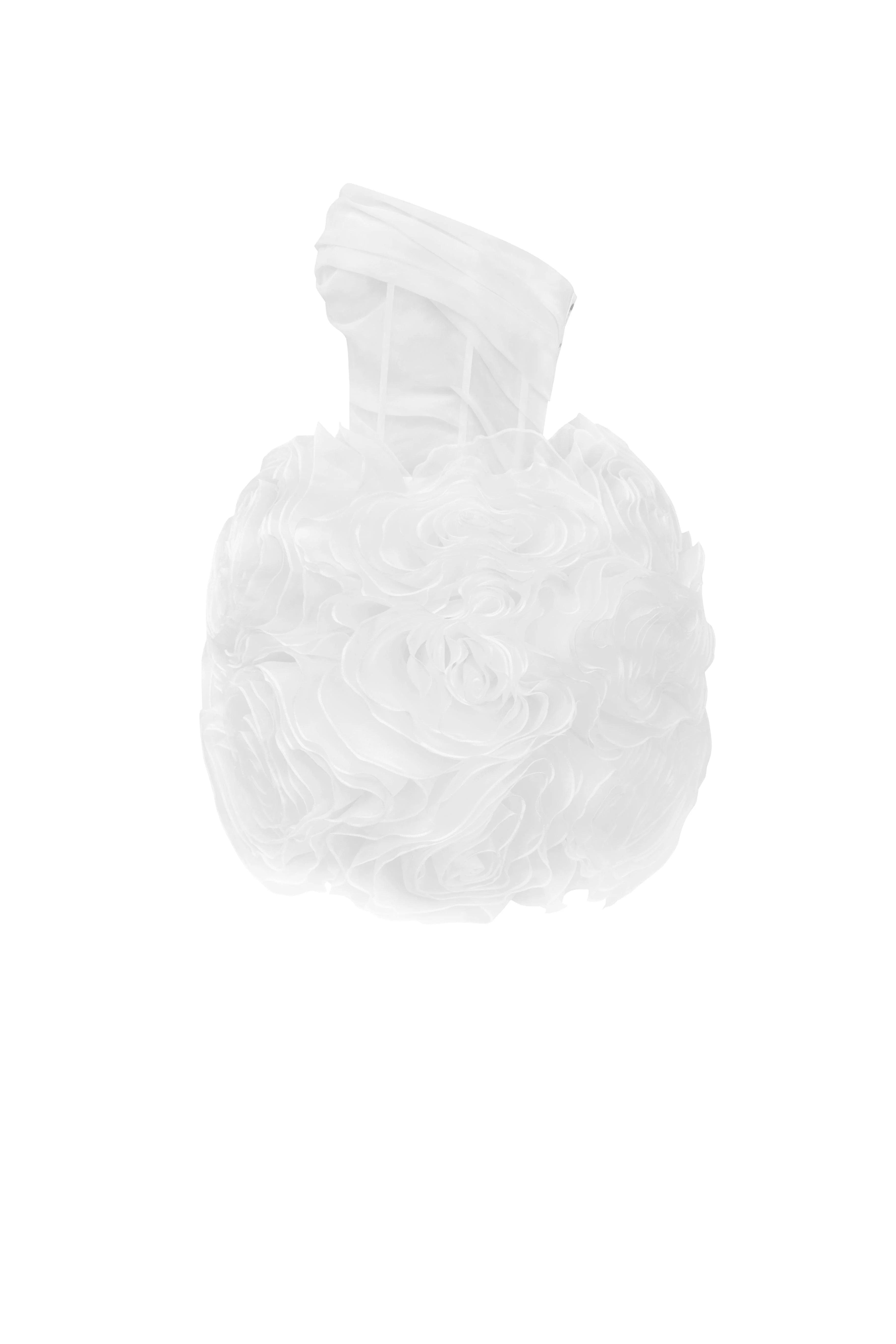 Organza White Mini Dress