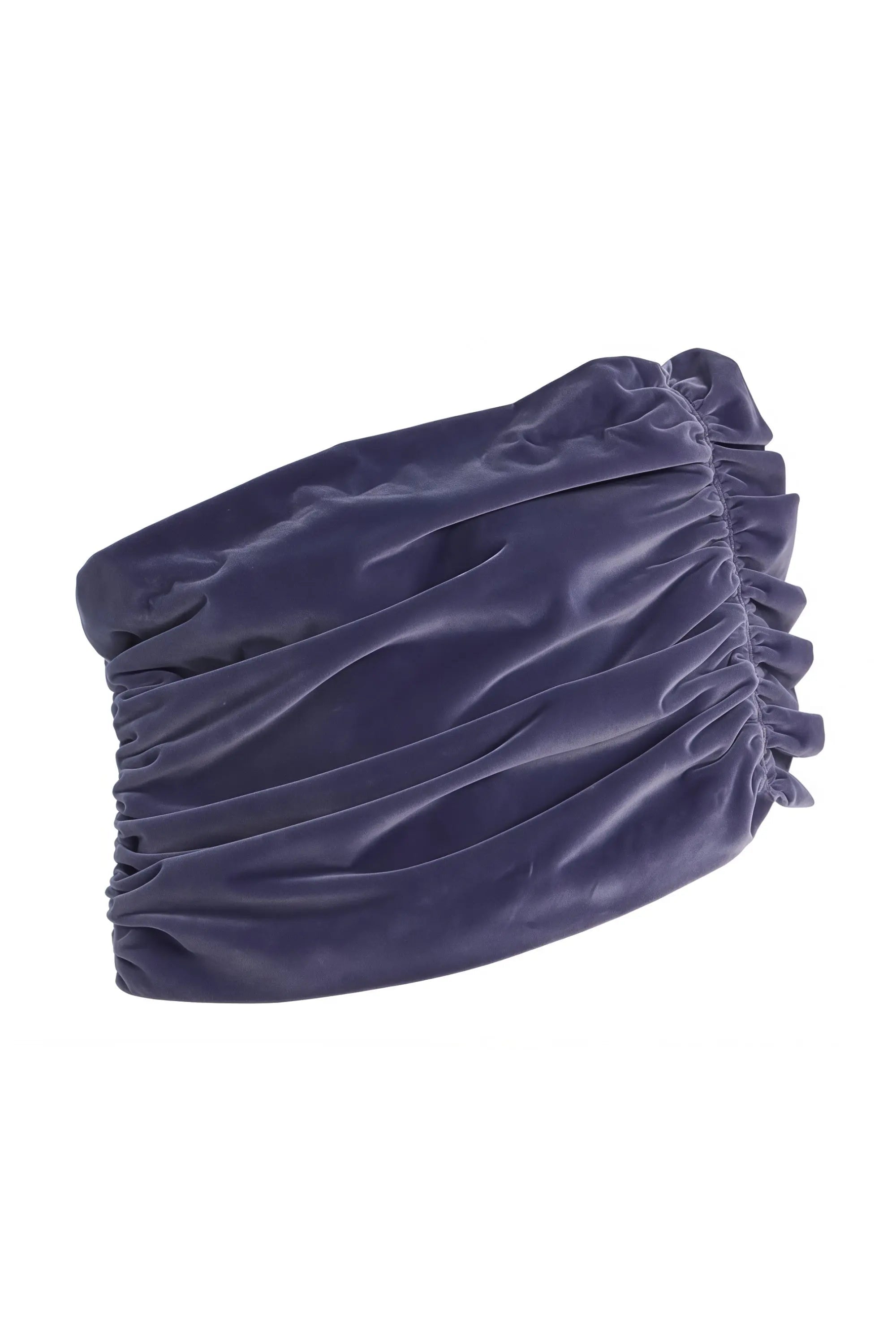 Purple Asymmetrical Cropped Top Skirt Two-piece Set