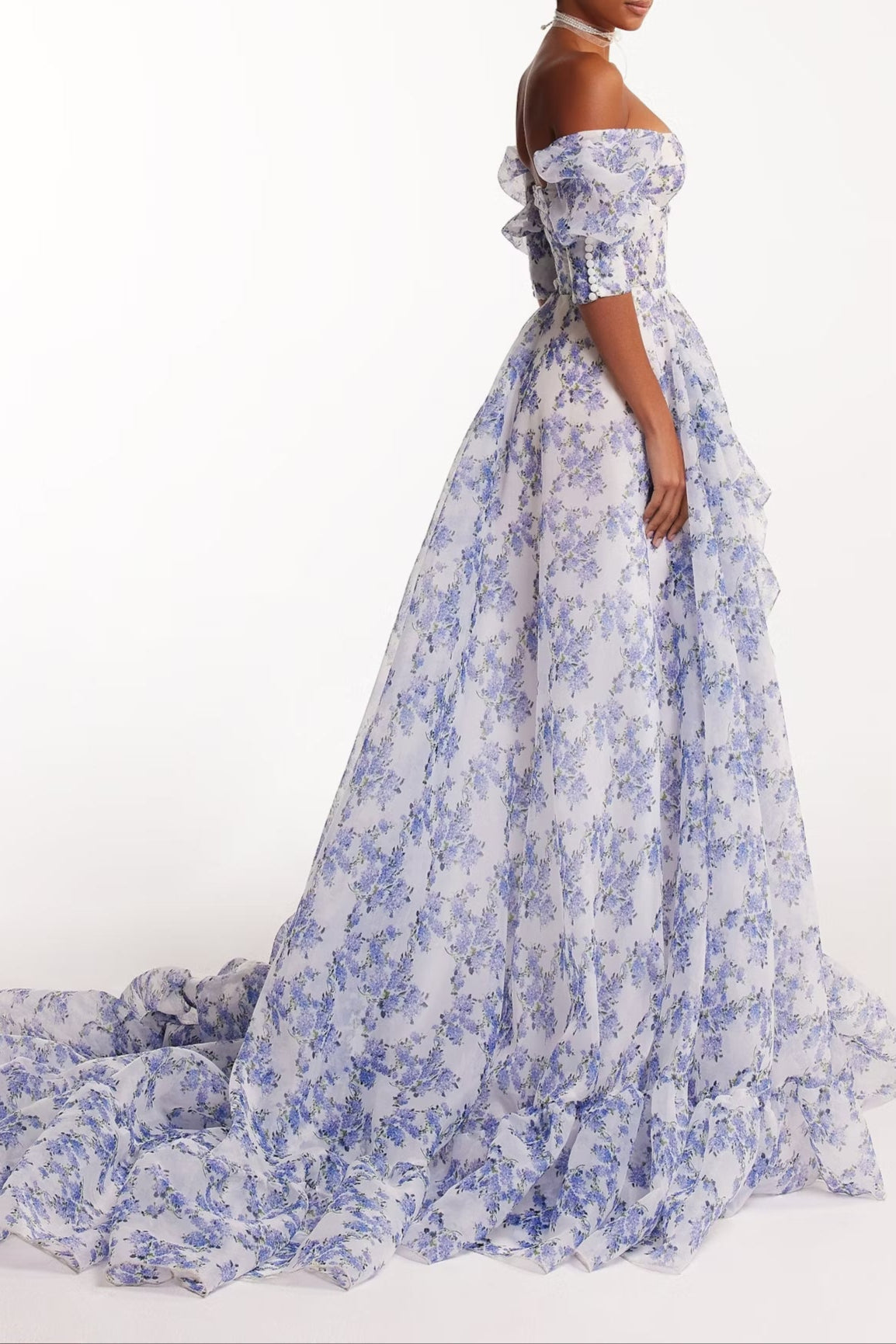 Blue maxi princess dress