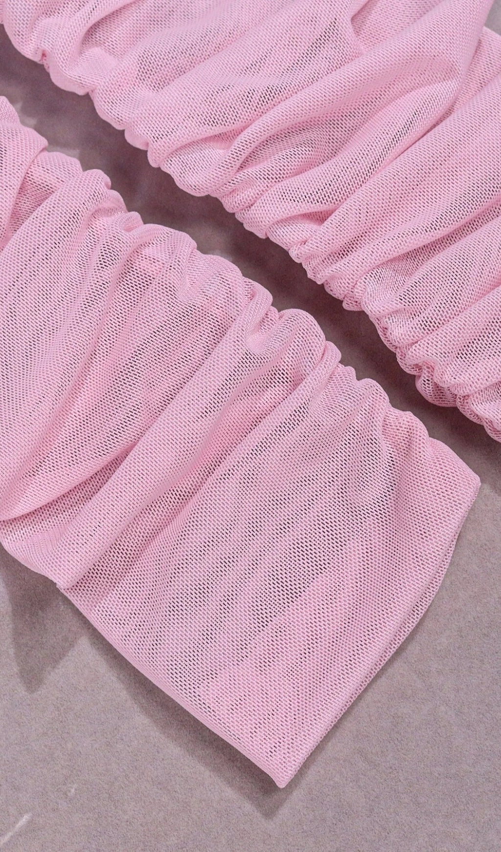 Pink Ruched Mini Dress