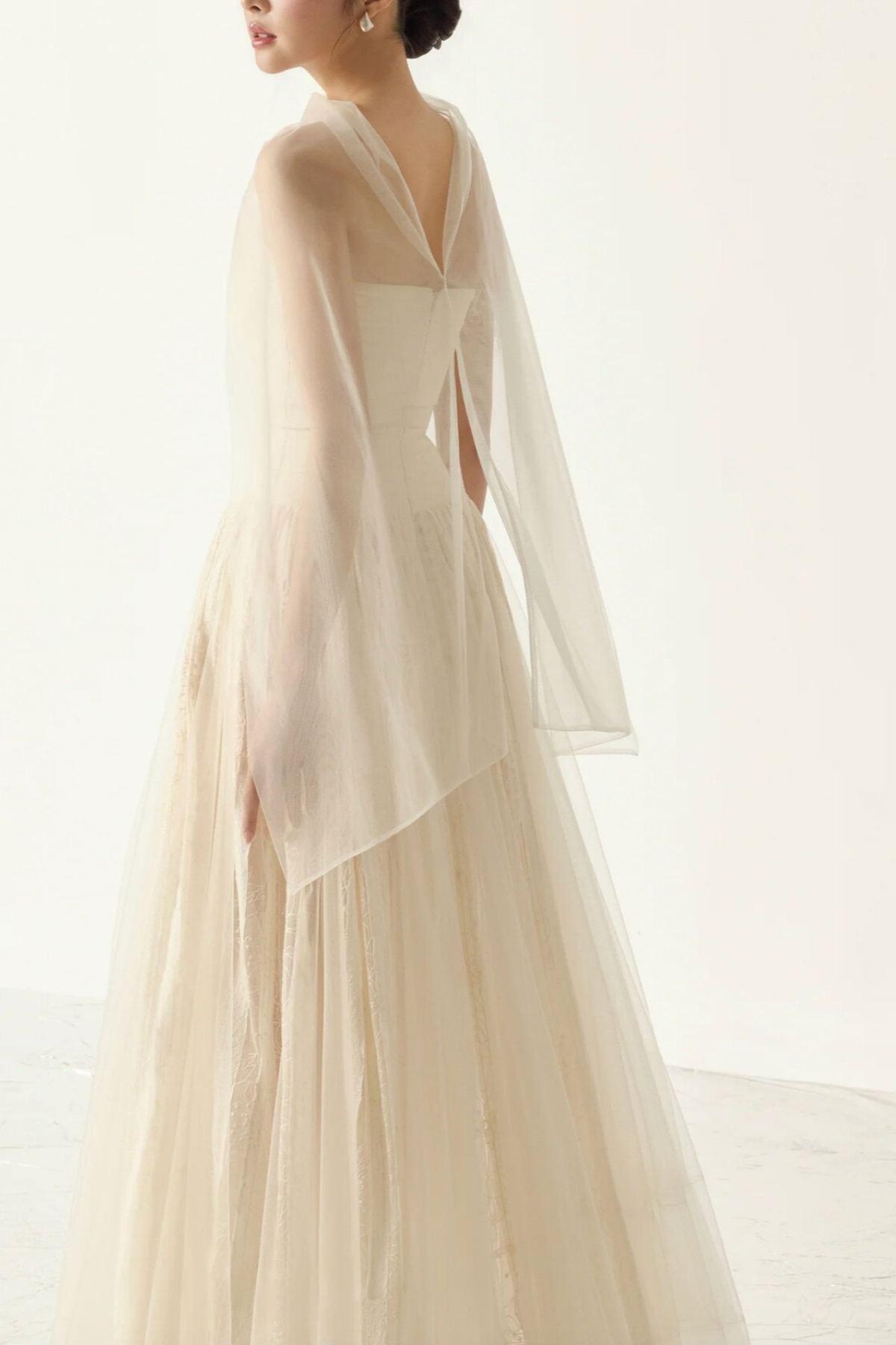 Cut Out Sheer Sash Maxi Dress