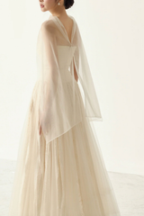 Cut Out Sheer Sash Maxi Dress