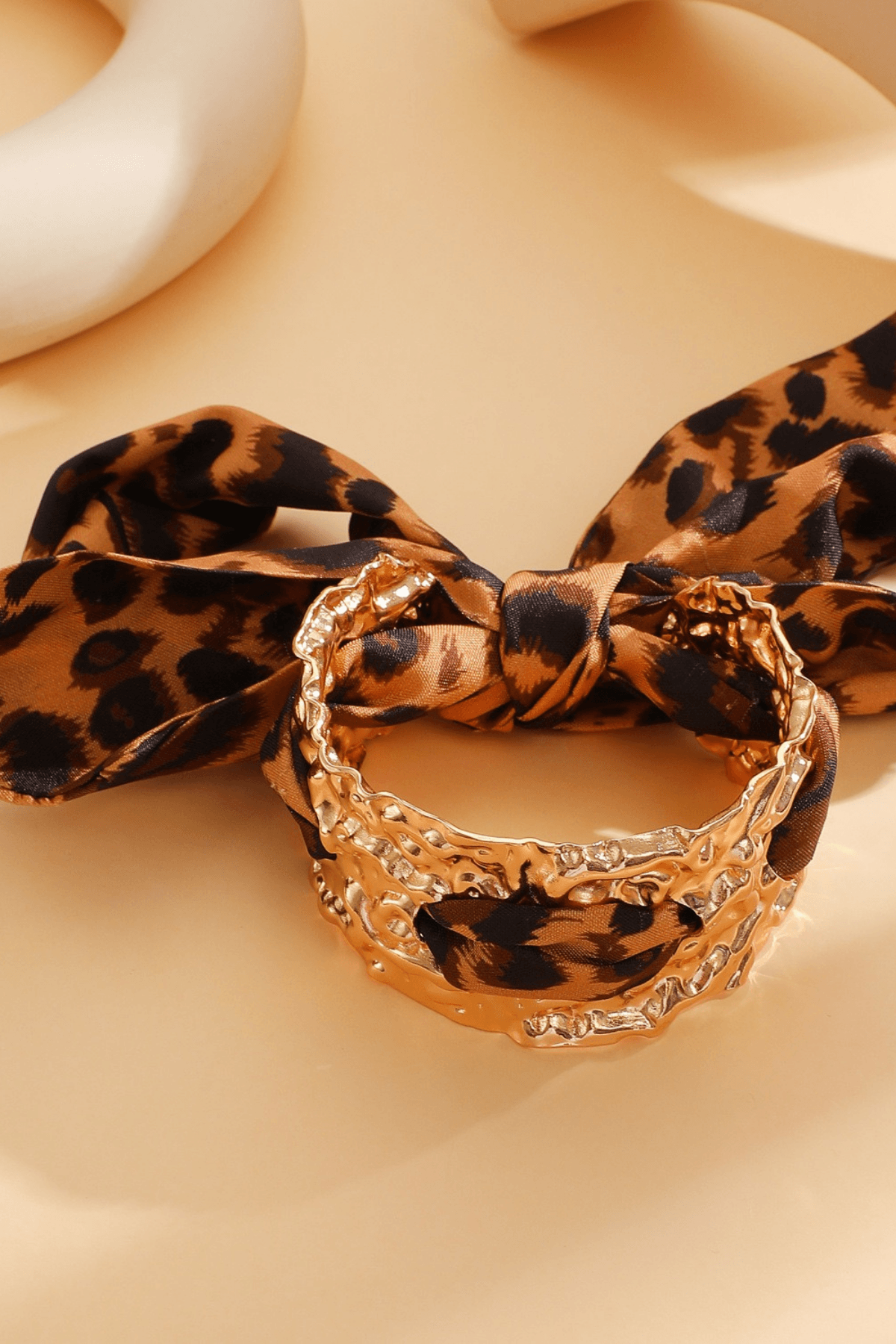 Silk Textured Gold Bracelet