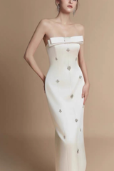 Crystal Embellished Bodycon Dress