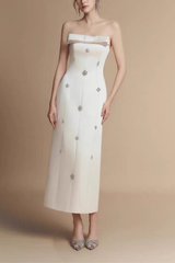 Crystal Embellished Bodycon Dress