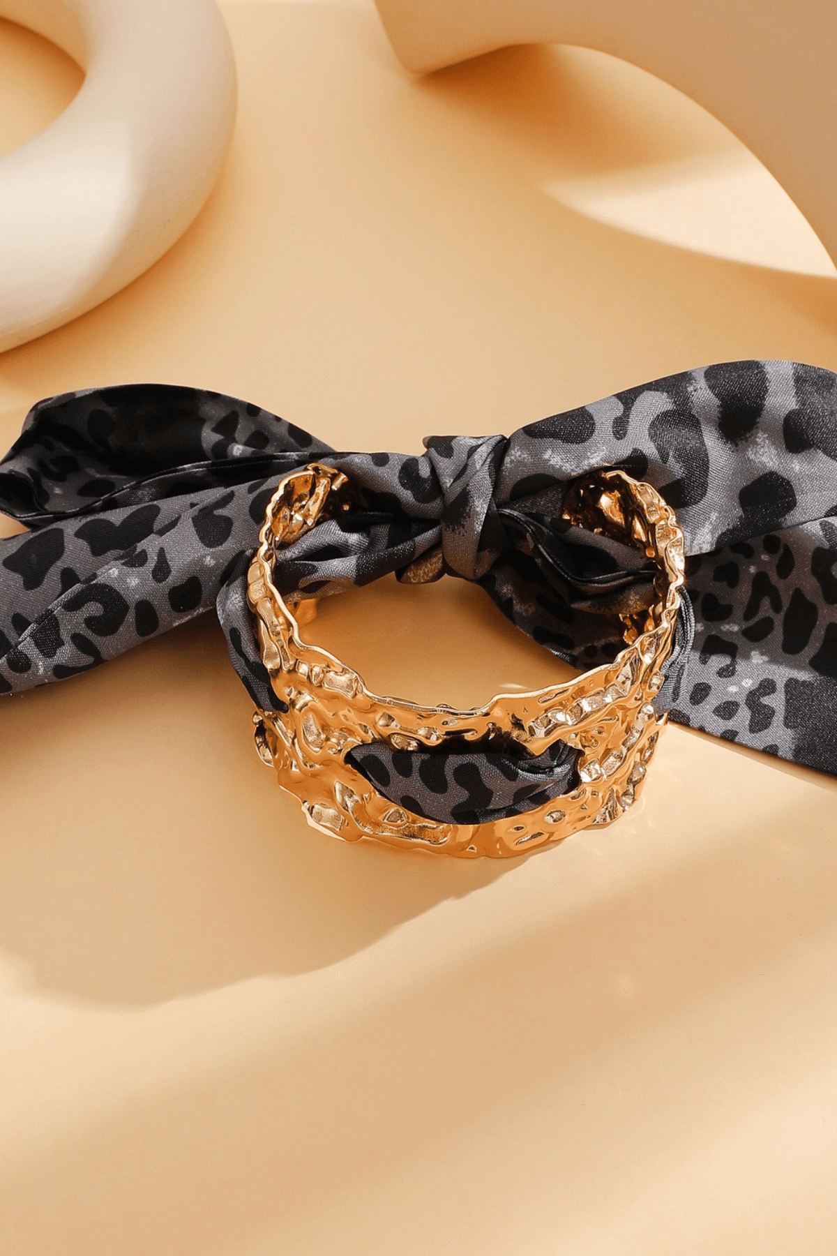 Silk Textured Gold Bracelet