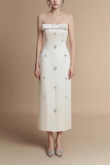 Crystal Embellished Bodycon Dress