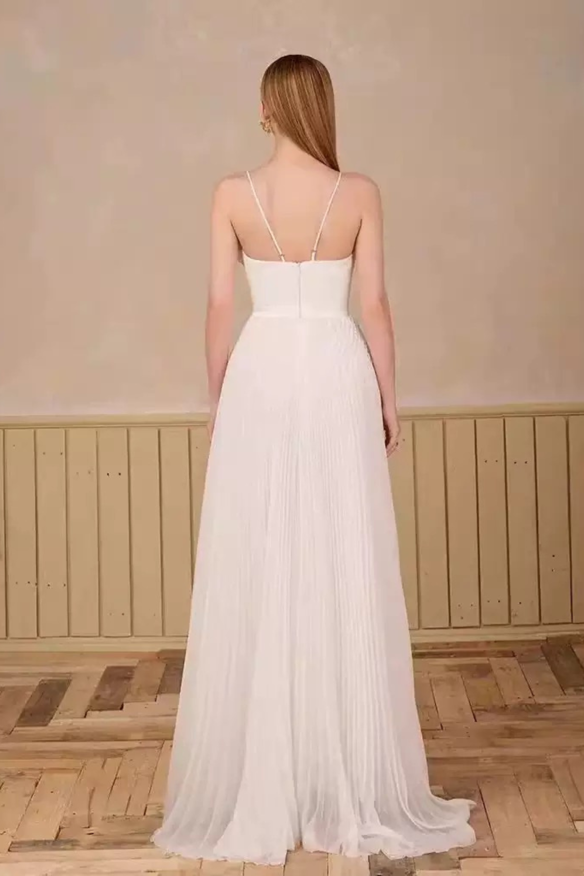 3D Floral Strap Maxi Dress