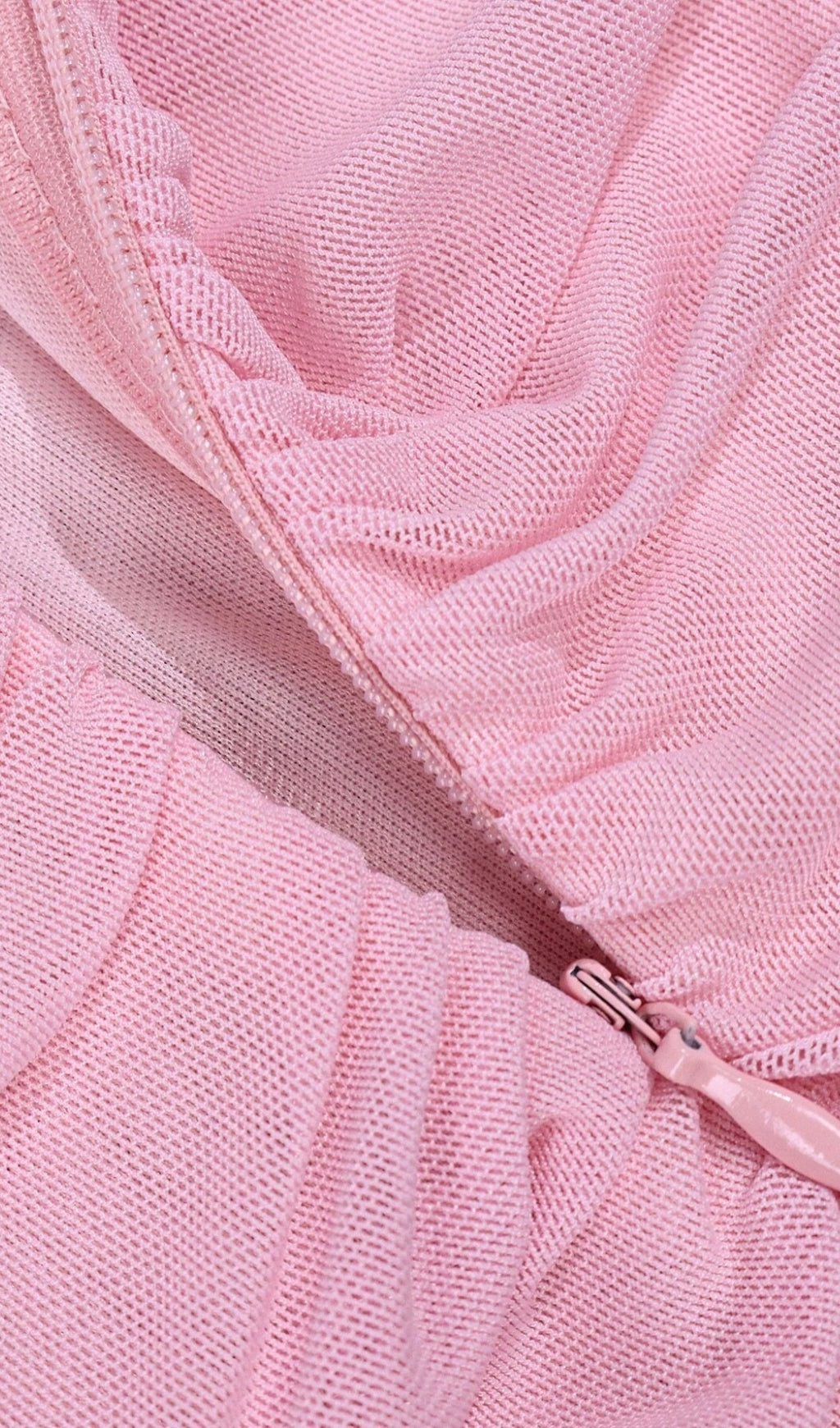 Pink Ruched Mini Dress