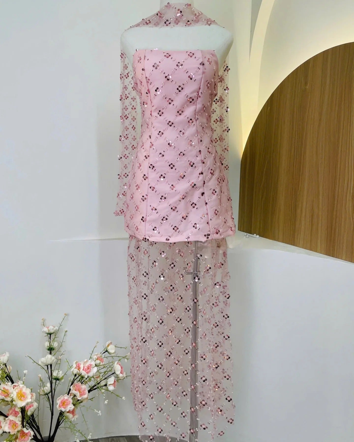 Ses Mini Dress in Pink