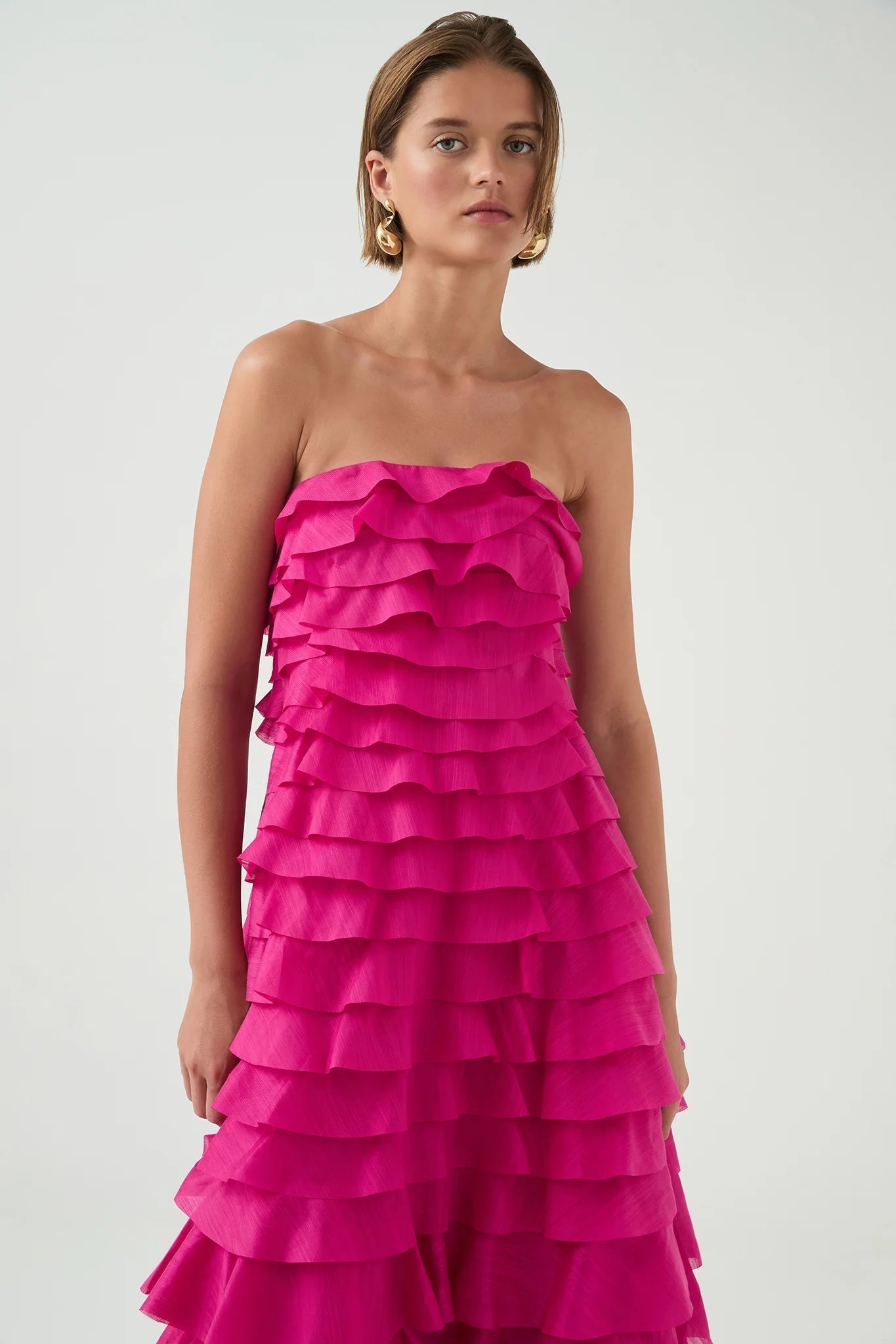 Cathy Maxi Dress in Rose Red