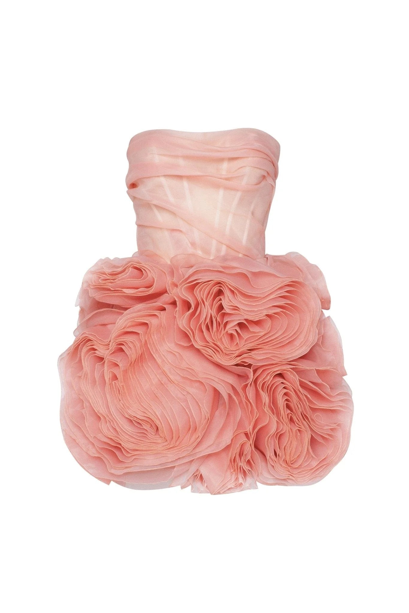 Organza Coral Mini Dress