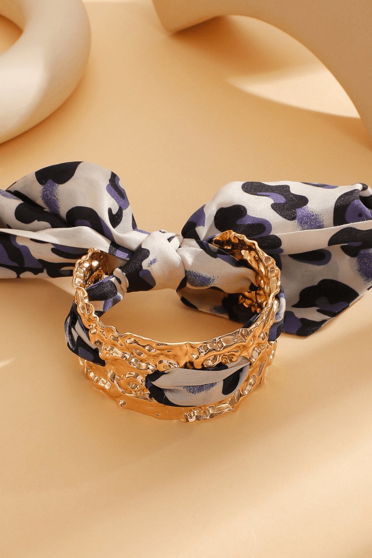 Silk Textured Gold Bracelet