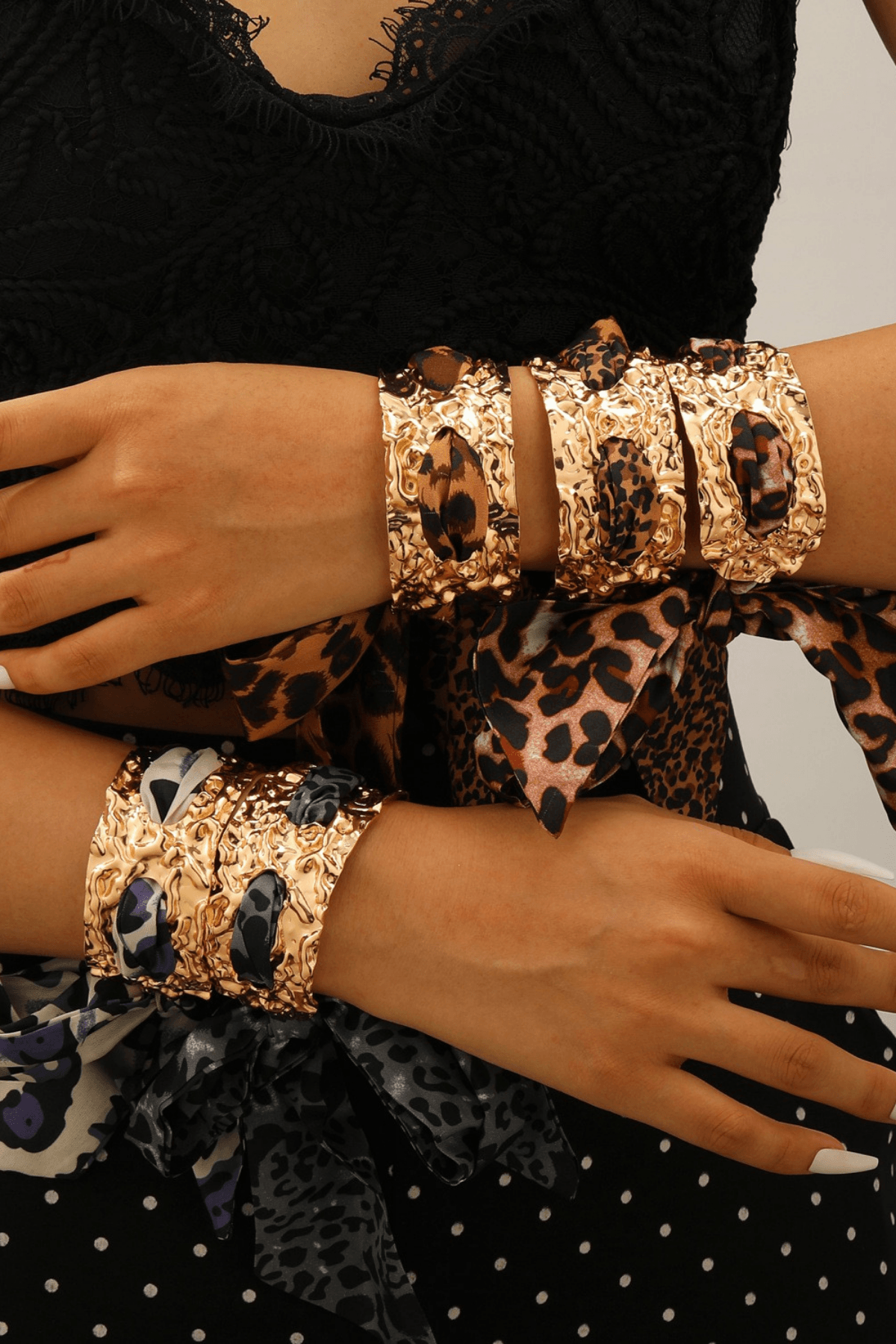 Silk Textured Gold Bracelet