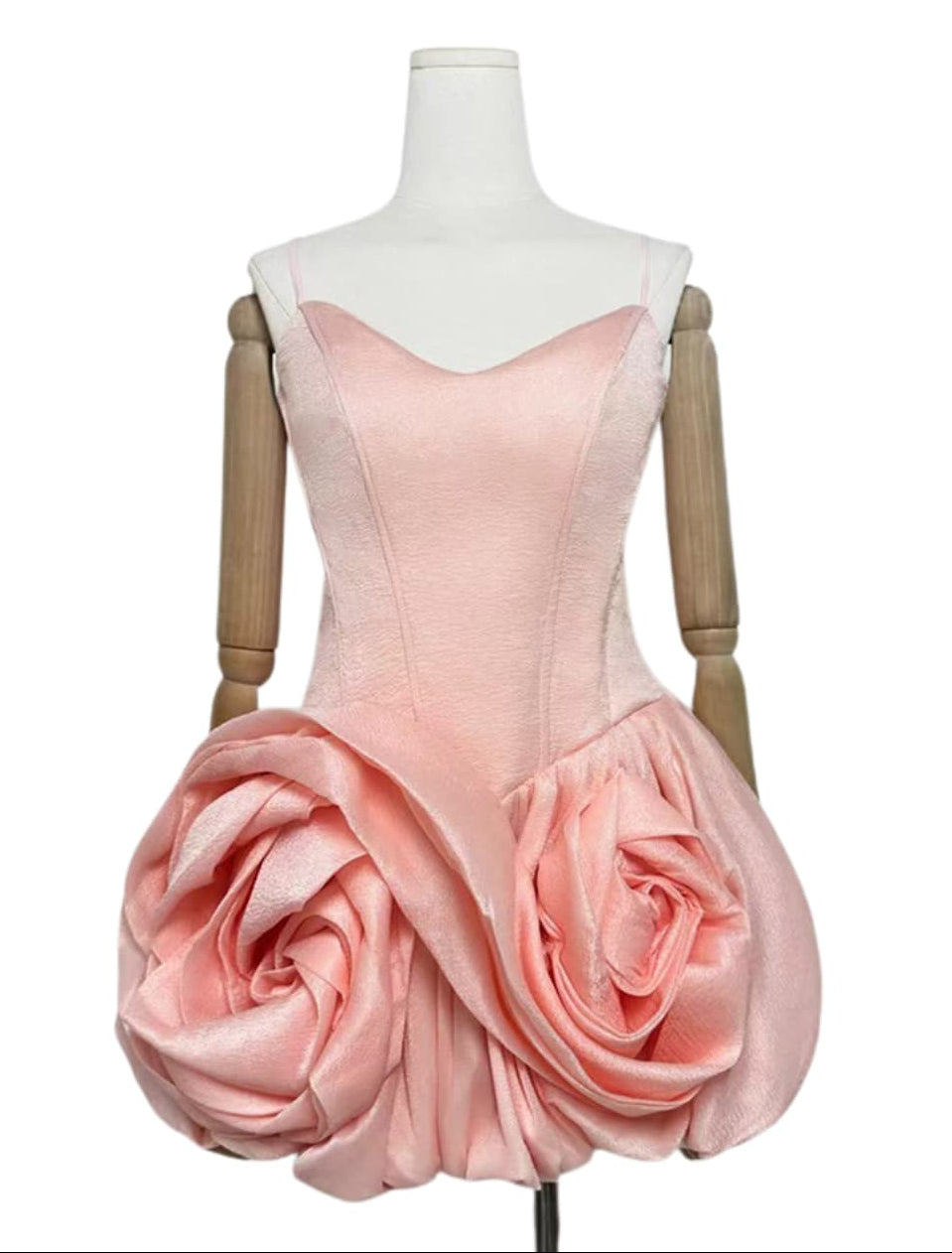 3D Flower Bud Mini Dress