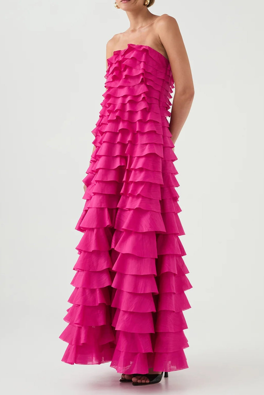 Cathy Maxi Dress in Rose Red
